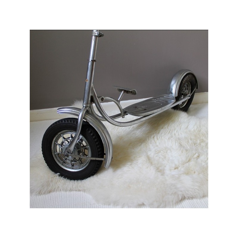 Trotinette / Patinette Industrielle Vintage École – En Tôle Roulante